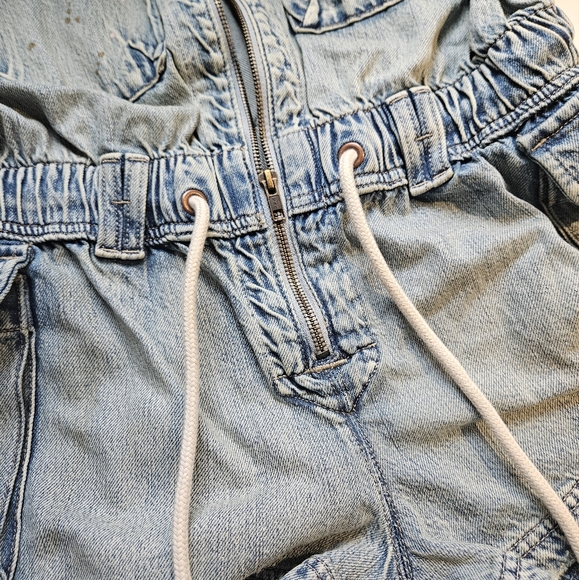 NWOT Free People We The Free Mojave Denim Shortall - Saguaro, Sz Small - Picture 9 of 12